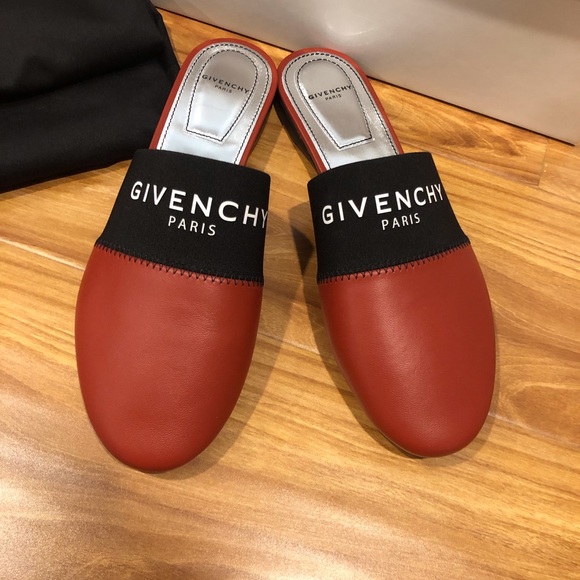 Givenchy 'Bedford' Logo Mule Slide Black Womens New in Box - Main Image